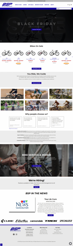 Affordable Specialized Bikes in North Vancouver

Bicycle Sports Pacific has the largest selection of bikes, cycling gear, e-bikes, electric bikes, electric bicycle and cycling gear in Vancouver, North Vancouver & Langley.
https://www.bspbikes.com/
