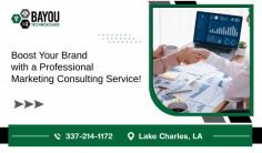 Encourage Your Business Growth with Our Experts!

Level up your marketing strategy with our expert marketing consulting in Lake Charles, Louisiana. Bayou Technologies, LLC has a well-versed crew will help you navigate the digital landscape, maximize your online presence, and reach your target audience effectively. Drive growth and success with tailored marketing solutions catered to your unique business needs.
