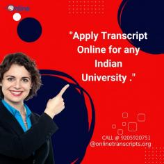 Online Transcript is a Team of Professionals who helps Students for applying their Transcripts, Duplicate Marksheets, Duplicate Degree Certificate ( Incase of lost or damaged) directly from their Universities, Boards or Colleges on their behalf. Online Transcript focuses on the issuance of Academic Transcripts and making sure that the same gets delivered safely & quickly to the applicant or at the desired location. https://onlinetranscripts.org/