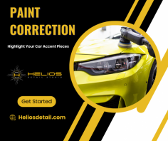 Make Your Car Paint Last Longer

Paint correction is the process of using high-speed polishers to burnish or remove tiny amounts of paint from a surface. We give the customer the best service possible for the money you are spending. Send us an email at heliosdetailstudio@gmail.com for more details.