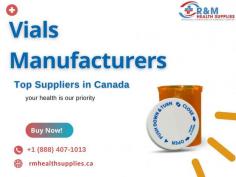 Being a top manufacturer of vials, we place a premium on accuracy and quality at every stage of the manufacturing process. Among vial manufacturers, pick R&M Health Supplies as your reliable partner. What makes us unique is our dedication to excellence, dependability, and innovation. For further information, Contact us at: (888) 407-1013 or visit our website: https://rmhealthsupplies.ca/collections/vials.