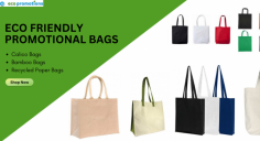 Discover our range of eco-friendly promotional bags! From bamboo to recycled paper and calico, our selection offers stylish, sustainable options for showcasing your brand responsibly. Elevate your marketing with eco-conscious promotional bags that leave a lasting impression.

Shop: https://ecopromotions.com.au/Eco-Bags/