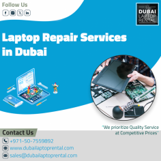 Dubai Laptop Rental Company offers you the relevant type of Laptop Repair in Dubai. We offer the strong support and repair to your laptops. For More info Contact us: +971-50-7559892 Visit us: https://www.dubailaptoprental.com/laptop-repair/