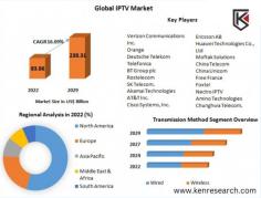The global Internet Protocol Television (IPTV) market is projected to reach a staggering USD 211.32 billion by 2030, expanding at a remarkable CAGR of 17.4% from 2023 to 2030. This surge is attributed to the growing preference for video-on-demand services, the increasing demand for high-definition channels, and the expanding internet penetration across the globe.