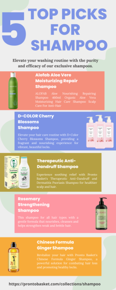 Discover the secret to luscious, vibrant hair with our curated list of the best shampoos. From nourishing formulas to revitalizing scents, these best hair shampoo for hair growth with top picks will elevate your haircare routine to new heights!  https://prontobasket.com/collections/shampoo