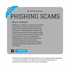 Preventing phishing scams is crucial in today's digital landscape. Recognizing the signs of phishing attacks, such as suspicious emails or links, is the first step. Avoid clicking on unknown links and prioritize updating your software to patch security vulnerabilities. 
https://www.watchyourpocket.co.uk/types-of-fraud/phishing/