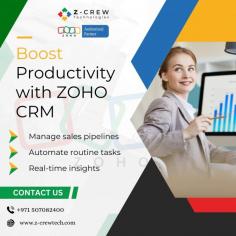 "Streamline your business operations effortlessly with Zoho's intuitive tools and elevate your productivity to new heights! 