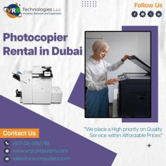 Photocopier Rental Dubai, The photocopier has got an inherent capability within to fine tune with the image both in terms of minimizing and enlarging the image. For more info about Photocopier Rental Dubai Contact VRS Technologies LLC 0555182748. Visit https://www.vrscomputers.com/computer-rentals/printer-rentals-in-dubai/