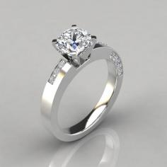 Forever Moissanite are notedfor their flawless asymmetric pave cushion cut gold moissanite engagement ring,itis sure to set hearts aflutter. Check their website now!