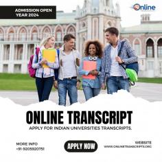 Online Transcript is a Team of Professionals who helps Students for applying their Transcripts, Duplicate Marksheets, Duplicate Degree Certificate ( Incase of lost or damaged) directly from their Universities, Boards or Colleges on their behalf. Online Transcript is focusing on the issuance of Academic Transcripts and making sure that the same gets delivered safely & quickly to the applicant or at desired location. https://onlinetranscripts.org/transcript/indian-institute-of-advance-study-iias/