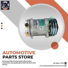 D & K Auto Electrical provides aftermarket automotive and quality parts with the first-class service. We carry a wide range of items of automotive parts including various hard to find parts. Our automotive part store is all managed by friendly staff who have wide knowledge in the automotive spare parts industry.
Visit here: https://dkautoelectrical.com.au/services/