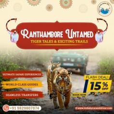 Here’s why Ranthambore Safari Tour packages are better than other safaris. Contact us to book your wildlife adventure with customized Rajasthan Ranthambore Tour Packages. 
