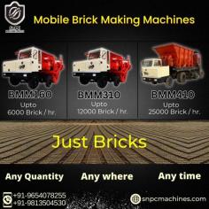 Produce bricks anywhere anytime and in any quantity

Fully automatic mobile brick making machine by SnPC Machines, First of its kind of machine in the world, our brick-making machine moves on wheels like a vehicle and produces bricks while the vehicle is on move. This allows kiln owners to produce bricks anywhere and anytime, as per their requirements. Fully automatic Mobile brick-making machine can produce up to 12000 bricks/hour with a reduction of up to 45% in production cost in comparison with manual and other machinery as well as 4-times (as per testing agencies report) more in compressive strength with standard shape, sizes and another extraordinary provision exist i.e. (that is) machine produced several brick sizes and it can be changed as per customer requirements from time to time. SnPC machines India is selling 04 models of fully automatic brick making machines: BMM160 brick making machine,BMM310, BMM400, and BMM410, (semi-automatic and fully automatic ) to the worldwide brick industry which produce bricks according to their capacities and fuel requirements. Raw material required for these machines is mainly clay, mud, soil or mixture of both. These moving automatic trucks are durable and easy to handle while operating. These machines are eco-friendly and budget-friendly as only one-third of water as compared to other methods is required and minimum labour is enough for these machines. We are offering direct customers access to multiple sites in both domestic and international stages, so they can see the demo and then will order us after satisfaction.
For order or queries: 8826423668
https://snpcmachines.com/