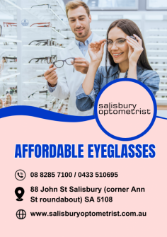 See clearly without breaking the bank at Salisbury Optometrist! Our mission is to make eyeglasses affordable for everyone without compromising on quality or style. With a wide selection of frames and lenses, you'll find the perfect pair to suit your unique style and vision needs. Experience crystal-clear vision while saving big with our unbeatable prices. Don't settle for blurry vision or expensive eyewear - come visit Salisbury Optometrist today!