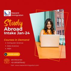 Canadian Student Visa is the first preferable choice of almost all the Indian Students for Higher Studies but there are so many other options are also available these days. We are working as a Study Abroad Consultants and helping Students to get the admissions in Canada, Australia, New Zealand, Ireland, USA & UK.  https://nascentimmigration.com/canada-study-visa.php