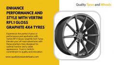 Enhance Performance and Style with Vertini RF1.1 Gloss Graphite 4x4 Tyres