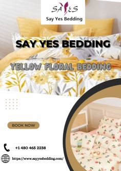 Say Yes Bedding introduces the Yellow Floral Bedding, a vibrant and stylish addition to your bedroom. Crafted with care and precision, this bedding set combines the softness of premium materials with the charm of a yellow floral pattern. The intricate design brings a touch of nature indoors, creating a cozy and inviting atmosphere. Say Yes Bedding ensures not only comfort but also a visual delight, making the Yellow Floral Bedding an elegant choice for those who seek a blend of sophistication and botanical beauty in their sleep space.
