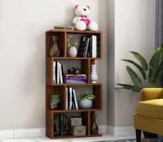 Buy Sia Book Shelf (Exotic Teak Finish) Online in India From Wooden Street