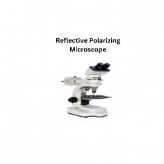 Reflective polarizing microscope LB-10RPM bench-top unit integrated with dual polarizing filters. Halogen lamp provide bright illumination. Optimized stress and strain free objectives are used with polarized light providing bright crisp images. Coaxial coarse and fine adjustment focus knob with tension adjustment aids in mobility of the objective lenses. Optional digital camera can be incorporated for image analysis.