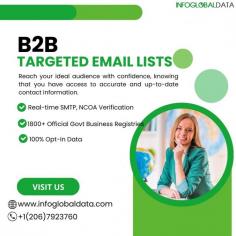 Boost your marketing success with our specialized Targeted Email Lists. Connect directly with your desired audience, ensuring precise outreach for optimal engagement and business growth.

Visit for more: https://www.infoglobaldata.com/targeted-email-lists
