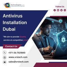 VRS Technologies LLC provides you the reliable services of Antivirus Installation Dubai. Our antivirus experts provide security advice, along with how to receive your regular security update and avoid malware issues. For More info Contact us: +971 56 7029840 Visit us: https://www.vrstech.com/