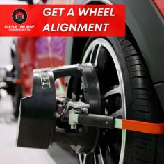 Ensure the longevity of your vehicle's tires and enhance driving control with Castle Tire Shop's expert wheel alignment services in Winchester. Whether you're experiencing uneven tire wear or a drifting sensation while driving, our skilled technicians will align your wheels to perfection, maximizing tire lifespan, enhancing vehicle stability. Contact us today to schedule your appointment and safeguard your vehicle against premature wear. Trust us for top-notch alignment services that keep you confidently on the road.
