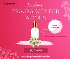 Elevate your everyday experience with the essence of luxury and sophistication. At Fragrance of Perfume, we curate an exquisite collection of top fragrances for women, each crafted to captivate the senses and leave an unforgettable impression. 
https://fragranceofperfume.com/collections/women-perfumes