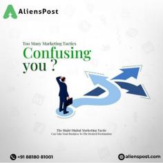 Confused with your marketing tactice?? Alienspost_India takes your business to the desired destination level... Brandingg|Social media marketing| SEO. Alienspost provides all these faculties through digital marketing. Take your business to another level with Alienspost and let your brand shine in market. 
Contact us
Visit us: https://alienspost.com/