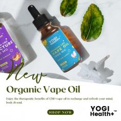 Dive into a new level of relaxation with Yogi Health Plus' 1000mg CBD Vape Oil. Unleash the power of premium CBD in every puff, offering a soothing and elevated experience. Crafted with precision, our vape oil is designed to bring you tranquility on demand. Elevate your senses and embrace the calming benefits – try Yogi Health Plus' 1000mg CBD Vape Oil today. Your journey to serenity begins with every inhale! https://yogihealthplus.com/product/cbd-vape-oil/
