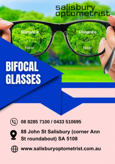 Salisbury Optometrist provides the best-quality bifocal glasses that are strongly built and incorporate two different optical powers within a single lens. Bifocal glasses are designed to address both near and far vision problems in individuals who have presbyopia, a common condition that affects the eye's ability to focus on close objects. If you are searching for bifocal glasses from a well-known company, you must contact Salisbury Optometrist today.