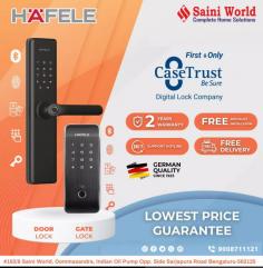 Now forget your security problem's, use now Hafele Digital Locks.


