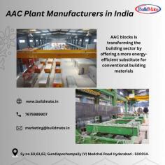 BuildMate is a strong technology-oriented, high-tech engineering project and execution company providing technology and supply of machinery and equipment for Building Material projects. If you are looking for top-tier AAC block plant machinery manufacturers in Hyderabad, India, then look no further. Buildmate is the best AAC block manufacturing unit supplier in India that is committed to delivering premium quality AAC block plants at competitive prices. If you are worried about the AAC block manufacturing plant cost, these manufacturers provide customized solutions that cater to the specific needs of the customer.













