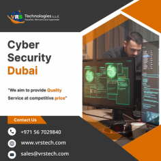 VRS Technologies LLC occupies the Top position in providing the reliable Cyber Security Services in Dubai. We get out of the way in solving the threats which occur to your business. Contact us: +971 56 7029840 Visit us: https://www.vrstech.com/cyber-security-services.html