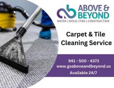 At Above and Beyond, we take pride in providing outstanding carpet and tile cleaning services, including acid wash, to meet the diverse needs of our clients. We use state-of-the-art cleaning equipment and eco-friendly products to ensure your carpets and tiles are left spotless and refreshed. For more information visit our website.
