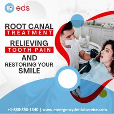 Root Canal Treatment | Emergency Dental Service

Root canal treatment is a dental operation that reduces severe tooth pain by removing infected or decaying pulp.  Our root canal treatment can help you regain your smile and oral health—Trust Emergency Dental Service to provide expert care when you need it most. Schedule an appointment at 1-888-350-1340.