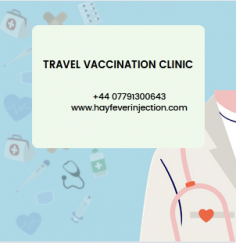 Do you suffer from severe Hay Fever? We provide Private Hay Fever Injection in the UK. Find your nearest Travel Vaccination Clinic and book online today.
Know more: https://www.hayfeverinjection.com/