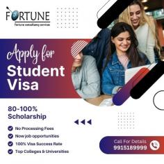 Welcome to Fortune Visa Service, the go-to study visa consultancy in Chandigarh! We are here to make your dream of studying abroad a reality. Our team of skilled consultants is ready to offer you personalized guidance and extensive support throughout the entire study visa application process. We are dedicated to providing you with a smooth and hassle-free experience in pursuing your educational aspirations overseas.