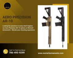 Discover the Superiority of Aero Precision AR-10

Explore the exceptional Aero Precision AR-10 .308 Complete Rifle at Moriarti Armaments. Featuring a 16" stainless steel barrel and the renowned Aero Precision style, this .308 rifle offers unparalleled performance and reliability. Discover the perfect firearm for your needs. Visit our website now!