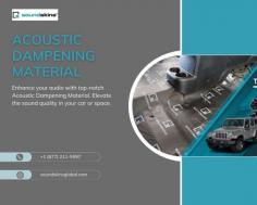 Acoustic Dampening Material is the solution to any unwanted road noise

Here is the secret behind making your car sound quieter. It to use quality Sound Dampening Material in your vehicle. So, if you are looking to make your car less noisy, Buy Acoustic Dampening Material for your car to find peace and relief, get in touch with us because we can help.