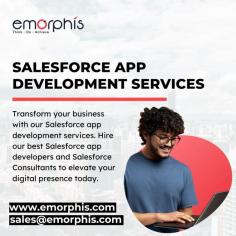 Emorphis Technologies provides comprehensive Salesforce app development services that cater to the unique business requirements of clients. Our team of Salesforce app developers and consultants work closely with clients to design and develop custom Salesforce apps that automate business processes, improve customer engagement, and enhance overall efficiency.