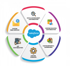 Salesforce customization focuses on adding features and functions that are not available in the existing system.