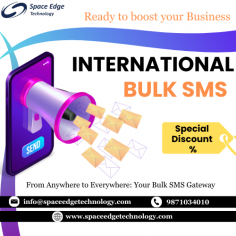 International Bulk SMS
International bulk SMS refers to the mass distribution of text messages across different countries. International bulk SMS relies on robust telecommunication infrastructure to ensure swift delivery to diverse mobile networks worldwide. With its cost-effectiveness and immediacy, this messaging solution facilitates effective communication on a large scale, fostering international connectivity and serving as a valuable marketing and informational tool for businesses with a global presence.

