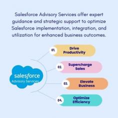 Salesforce Advisory Services encompass expert guidance and strategic support for businesses aiming to maximize the value of their Salesforce implementation. 