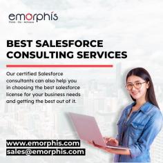 We at Emorphis Technologies offer the best Salesforce Consulting Services which helps any organization to grow and expand their businesses. Our Salesforce Consultants assist organizations in each phase of planning and development, customization and configuration to deliver the desired outcomes. Our services aim to increase the overall business efficiency and productivity. 