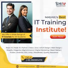 Unlock your IT potential with the best IT training institute in Ahmedabad, Shiv Tech Institute. Our courses provide the skills you need for a successful IT career. The benefits of joining us, are as follows:
- Tie up with 55+ Ahmedabad Based IT Companies
- Affordable Fee Structure
- Inspiring IT Environment 
- Live Project Training
- Industry Top Experts
- Training with Course Certification
- Limited Student Batch
- Modern Infrastructure
- Doubt Resolution
- Daily Practical Session
- Employment Guidance Included
Explore more about our lucrative courses at our website.