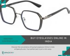 Specxyfy.com: Your Destination for Affordable Eyewear in India

Discover the best place to buy eyeglasses online in India – Specxyfy.com! We offer affordable glasses, including Aviator Eyeglasses Frames and Aviator Sunglasses, all at the best prices. Plus, take advantage of our Buy 1 Get 1 offer, the ultimate bogo deal for eyewear online. Shop now and upgrade your eyewear collection with Specxyfy!