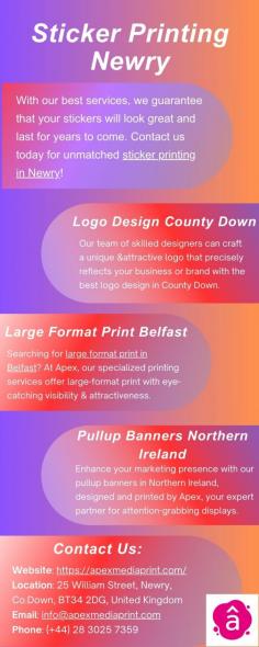 With our best services, we guarantee that your stickers will look great and last for years to come. Contact us today for unmatched sticker printing in Newry!