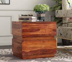 Buy Florian Bedside Table (Honey Finish) Online From Wooden Street