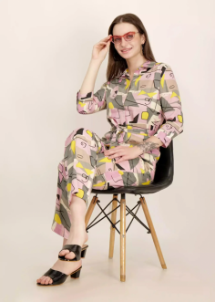 Buy Women Cotton Blend Grey/Pink Printed Coord Set for women by GargiStyle online in India. Shop for more Co-ord sets at GargiStyle.com and avail great discounts.
