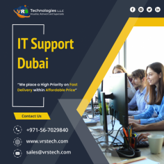 VRS Technologies LLC offers you the most useful services of IT Support Dubai.  Get the fastest response times 24/7 through an automated platform. For more info Contact us: +971 56 7029840 Visit us: https://www.vrstech.com/it-support-dubai.html